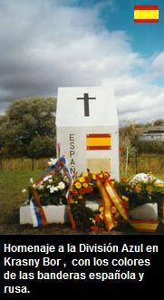 HOMENAJE A LA DIVISION AZUL EN KRASNY BOR